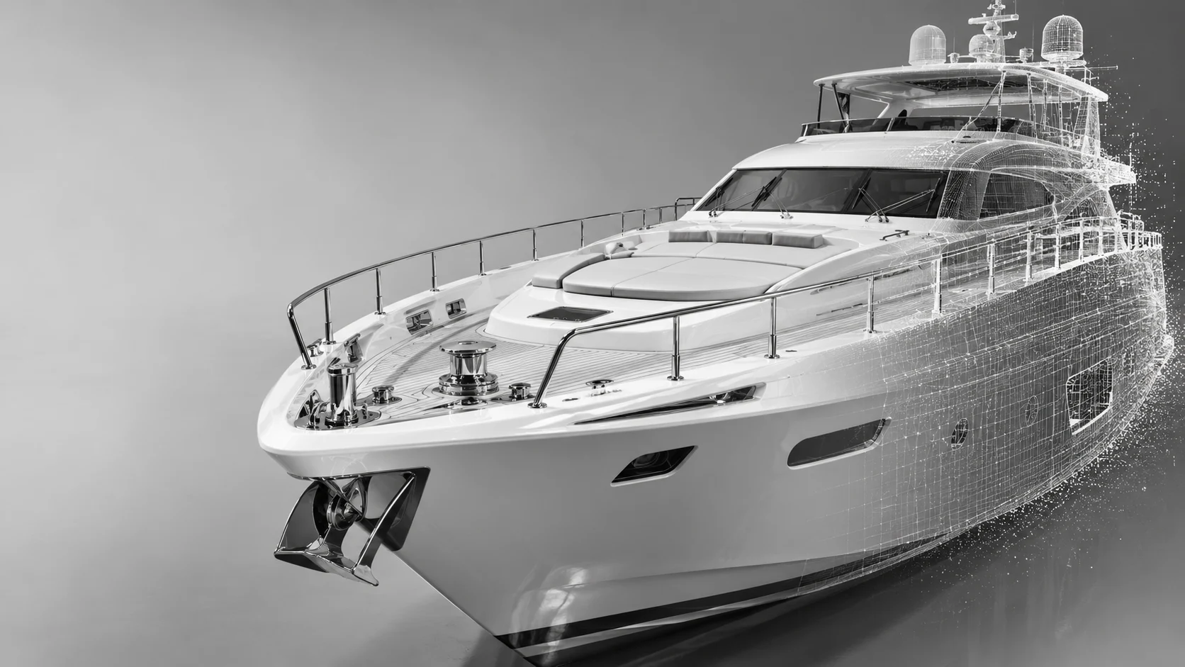 Illustrative yacht geometry scan